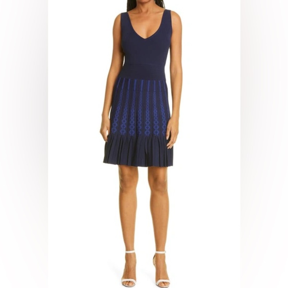 Ted Baker Julote Knit Dress, navy/Blue, Fits Size 10 (Ted Baker Size 4)